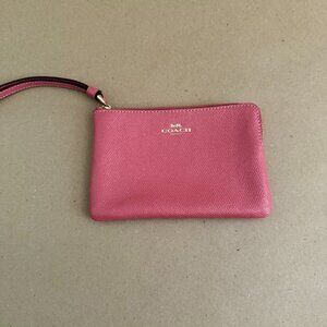Coach Pink Wristlet Wallet